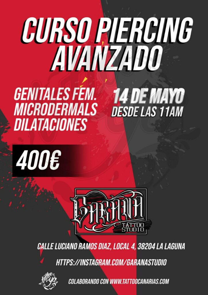 Curso de Piercing Avanzado Tenerife Curso de Piercing Avanzado Tenerife